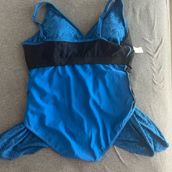 Swimsuit for all. NWT one piece blue bathing suit. Blue. 24 - Picture 6 of 8
